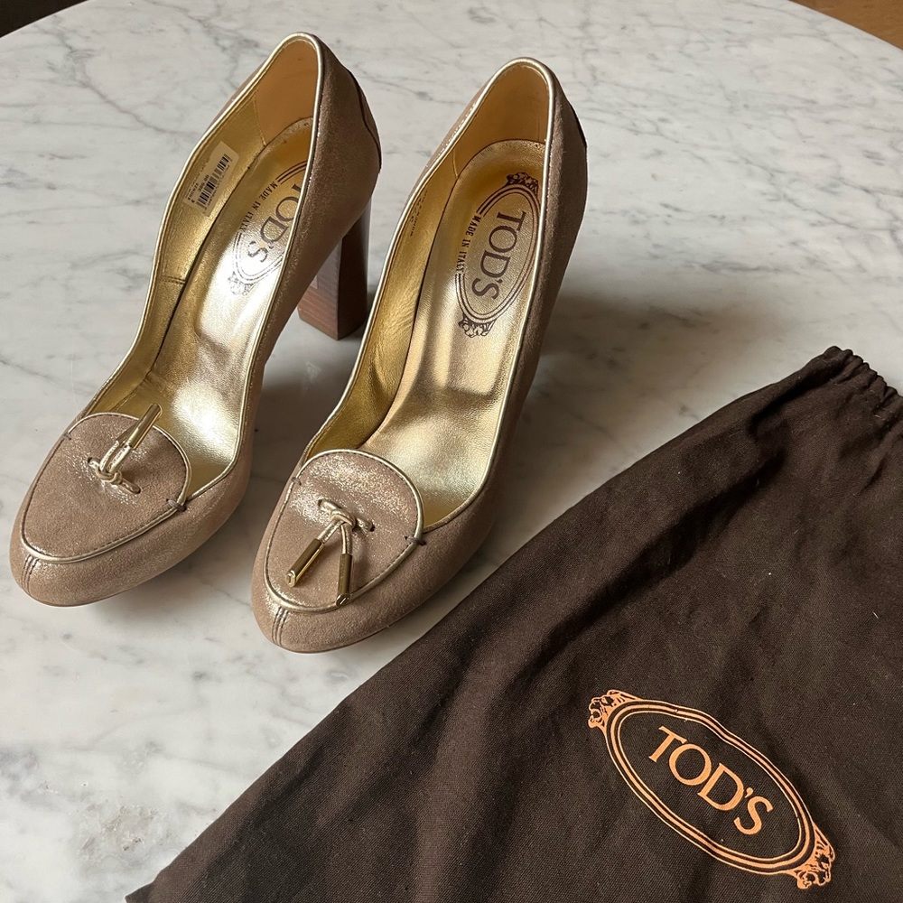 Tod's suede leather shoes, size 37 1/2